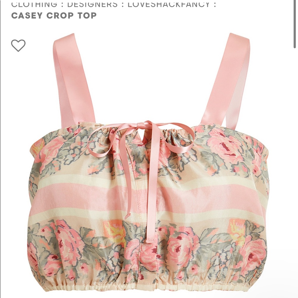 Love shack fancy Casey crop top